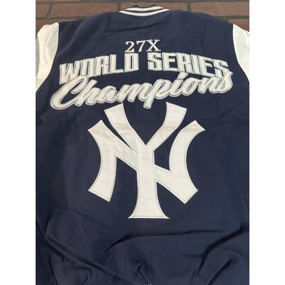 NEW YORK‎ YANKEES G-III 27X World Series Varsity Jacket~Never Worn~S L 2XL - Picture 4 of 10